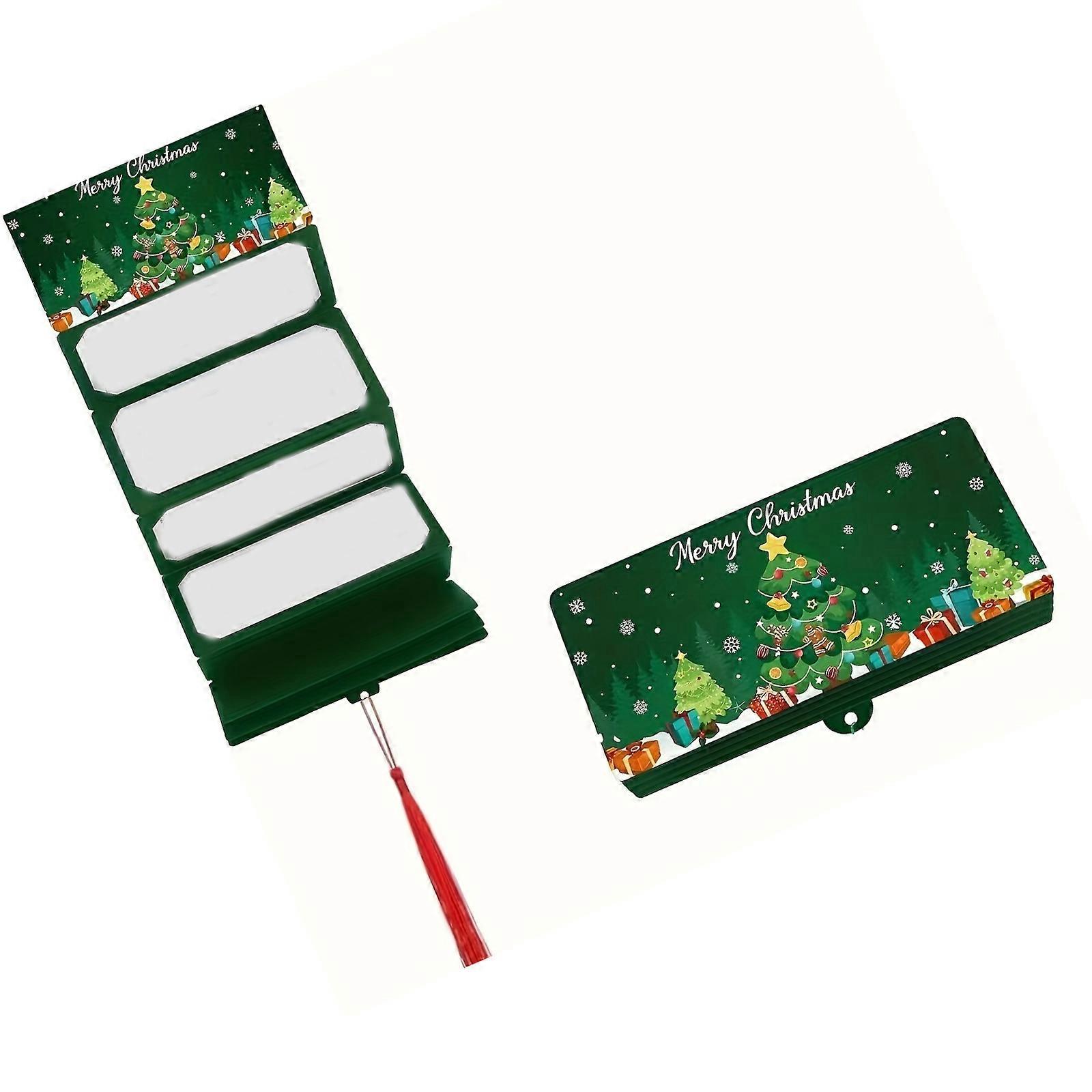 Festival-Geldgeschenkkörbe, Schlitzdesigns, Weihnachtskartenhalter zur Geldaufbewahrung, Grün