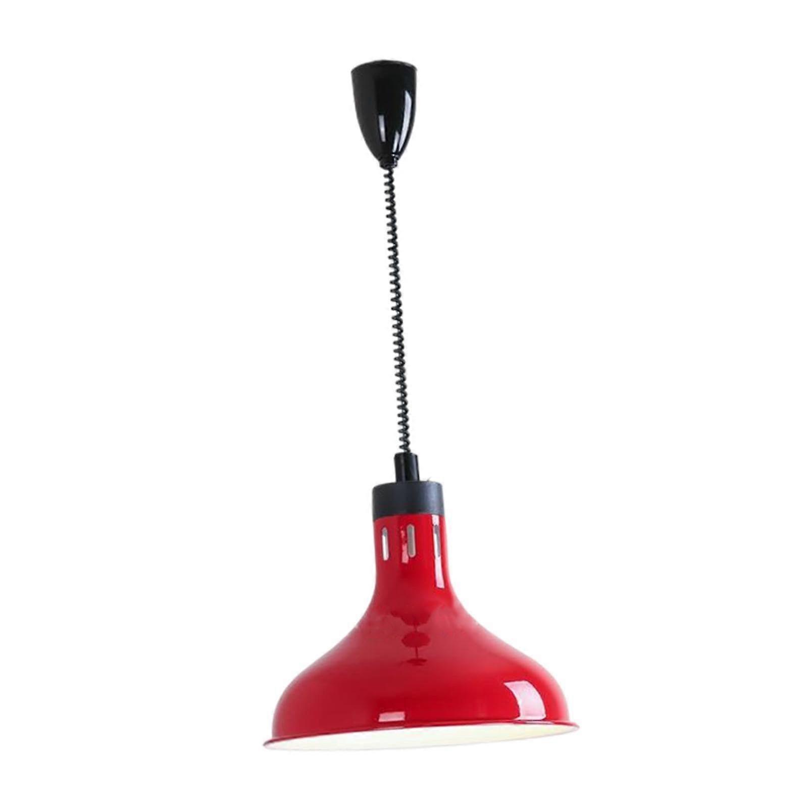 Food Warmer Lamp Red 250W Infrared Heating Light for Catering Events, Adjustable Height, Durable Design