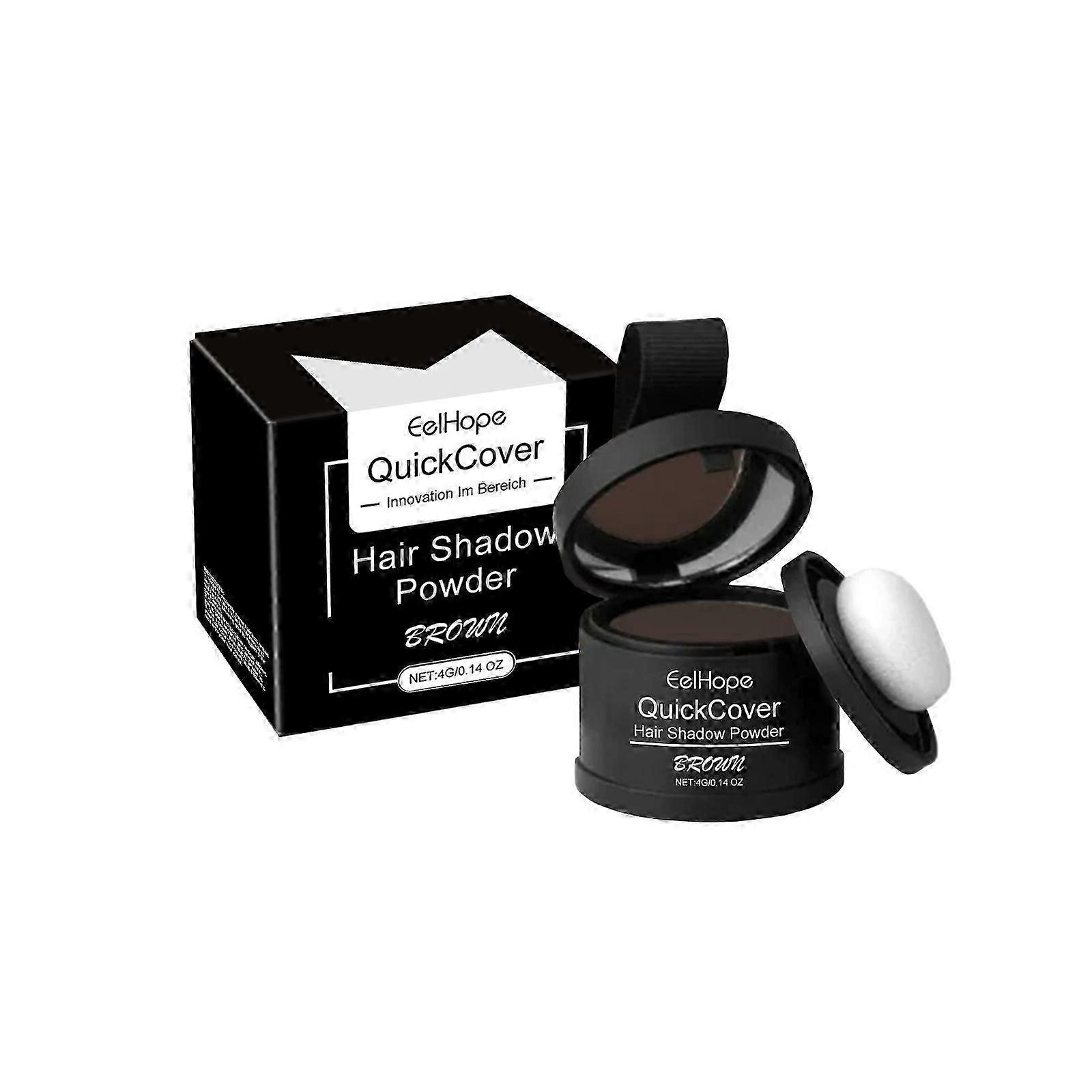 Brown Hairline Cover Powder - Instant Root Touch-Up, Long-Lasting Sweat-Resistant & Natural Blend for Flawless Hairline, Easy Application, Suitable fo