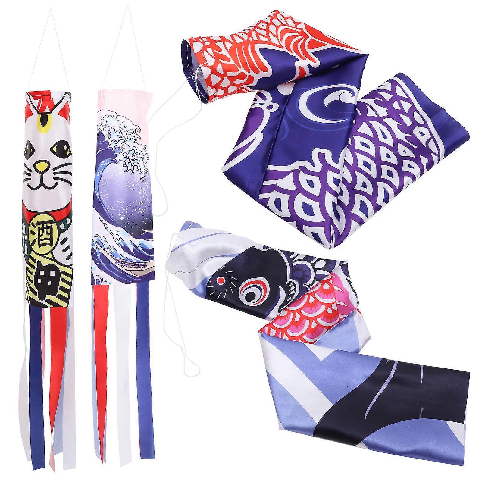 Wind Direction Flags Decorative Windsock for Garden Hanging 12Pcs