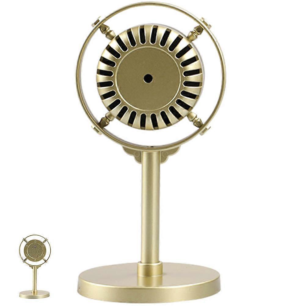 Golden Retro Microphone Prop for Stage Performance 3Pcs Toy Microphones