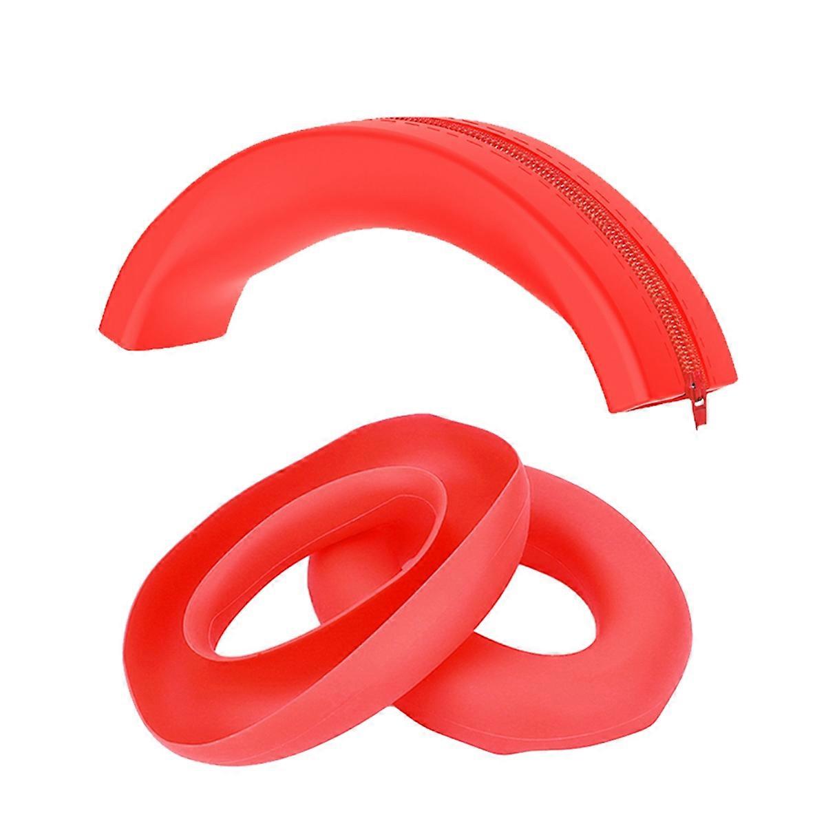 Ear Pads+Head Beam Kit for Q20I Headphone Headset Silicone Protective Case Earmuff Head Beam Repair Parts C
