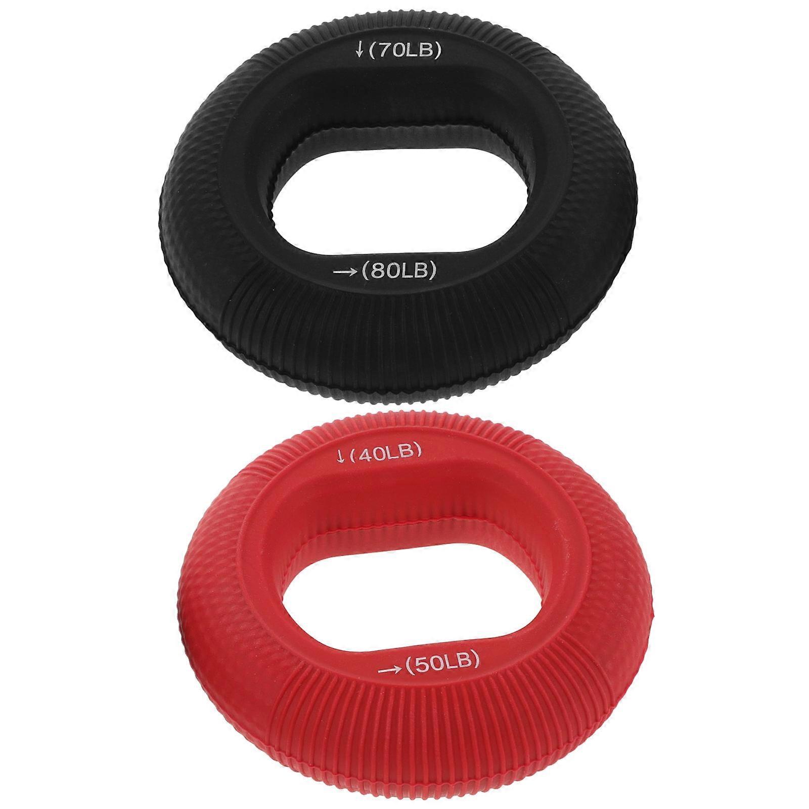 Silicone Hand Grip Strengthener Ring for Training 4Pcs Adjustable Grip Trainer Set