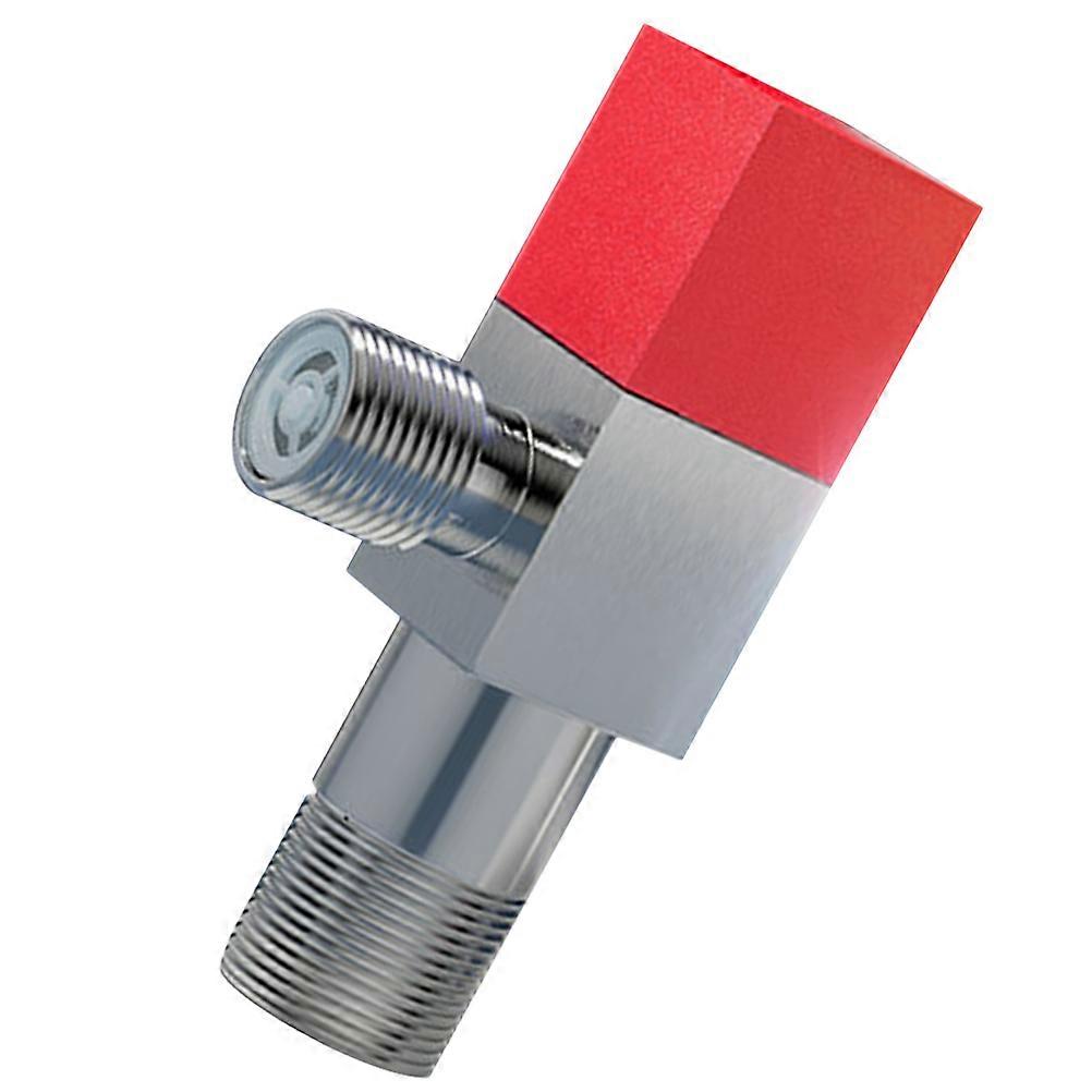 5Pcs Angle Valve Red Metal for Bathroom with Anti-Backflow Design