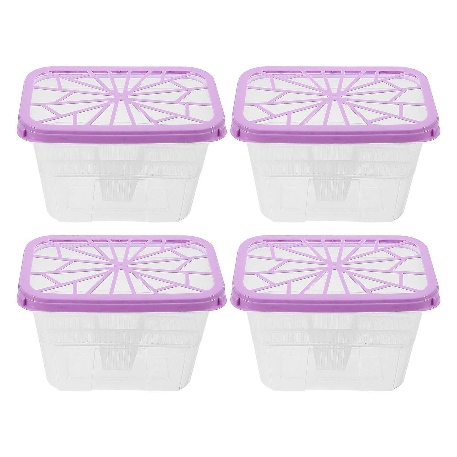 Reusable Moisture Absorber Box Plastic Container for Storage Use 16Pcs