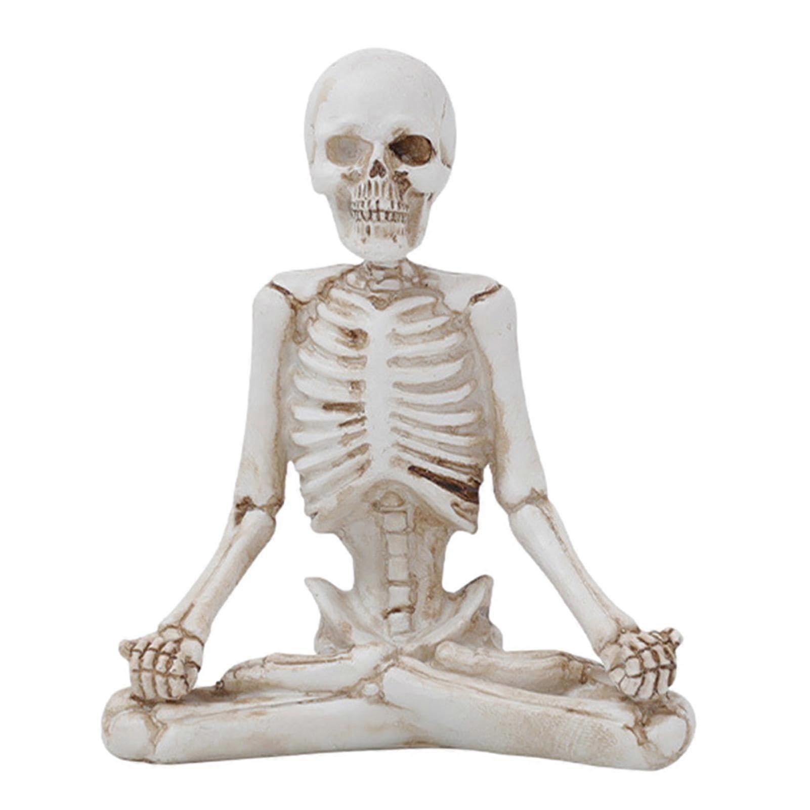 Skull Statue Resin Skull Sculpture For Halloween And Day Of The Dead Skull Ornament For Dorm