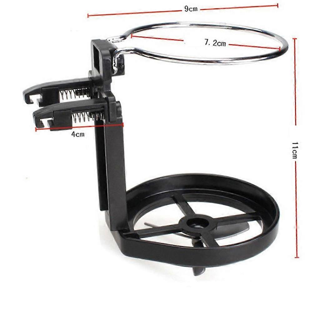 Folding Drinks Holder For Vehicle Owners Car Mounted Cup 2Pcs Universal Design Black Suitable For Summer And Winter