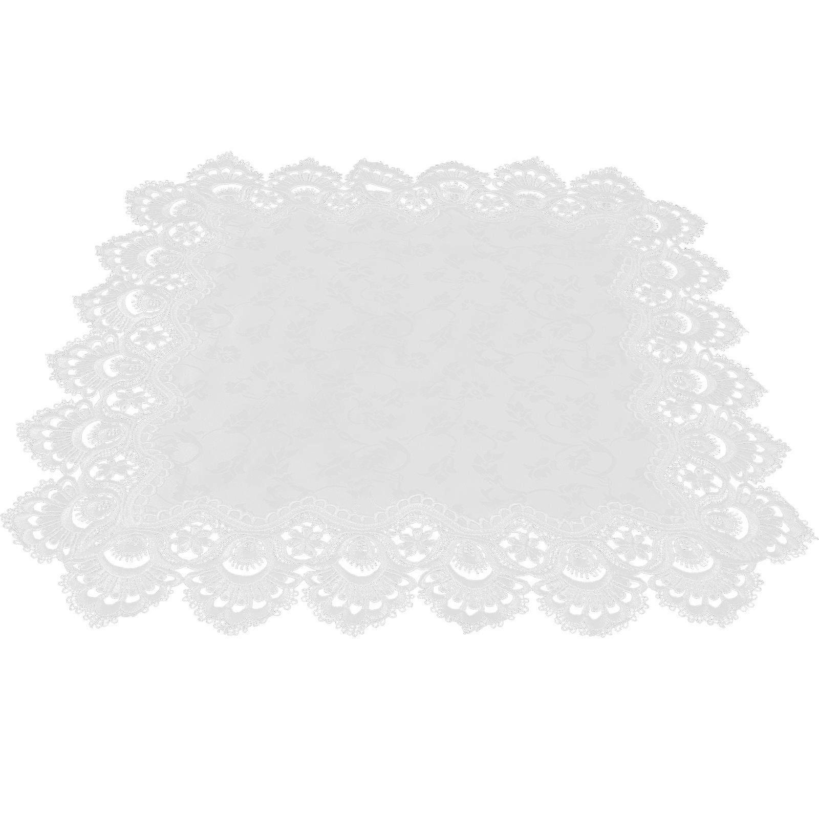 Bread Maker Lace Cover for Microwave Oven Protection 1 Piece White Kitchenware