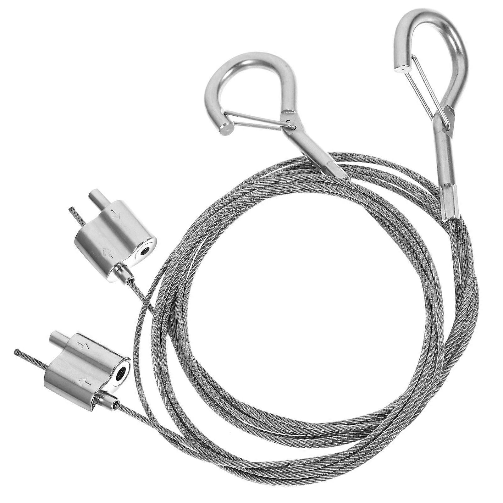 Steel Wire Rope Hangers Picture Frame Wire for Hanging 2Pcs Hooks