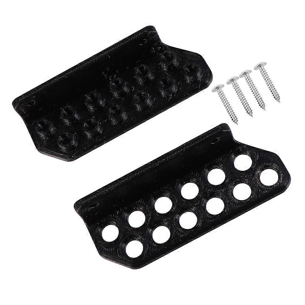 Plastic Arrow Holder Wall Decor for Individuals Simple Style Black 4.32X1.65X0.79in 2 Sets