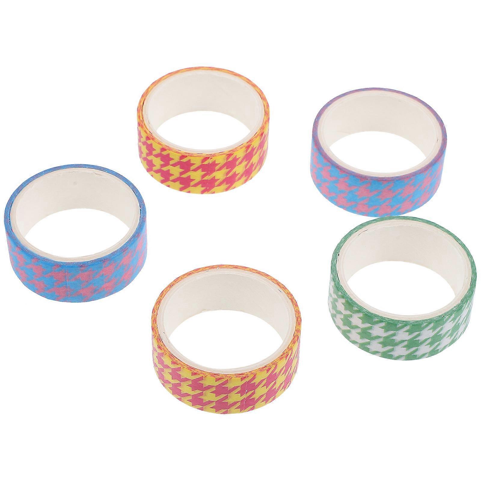 DIY Washi Paper Tape 10 Rolls Assorted Color For Scrapbooking 1.5 Inch Perfect For Custom Gift Boxes