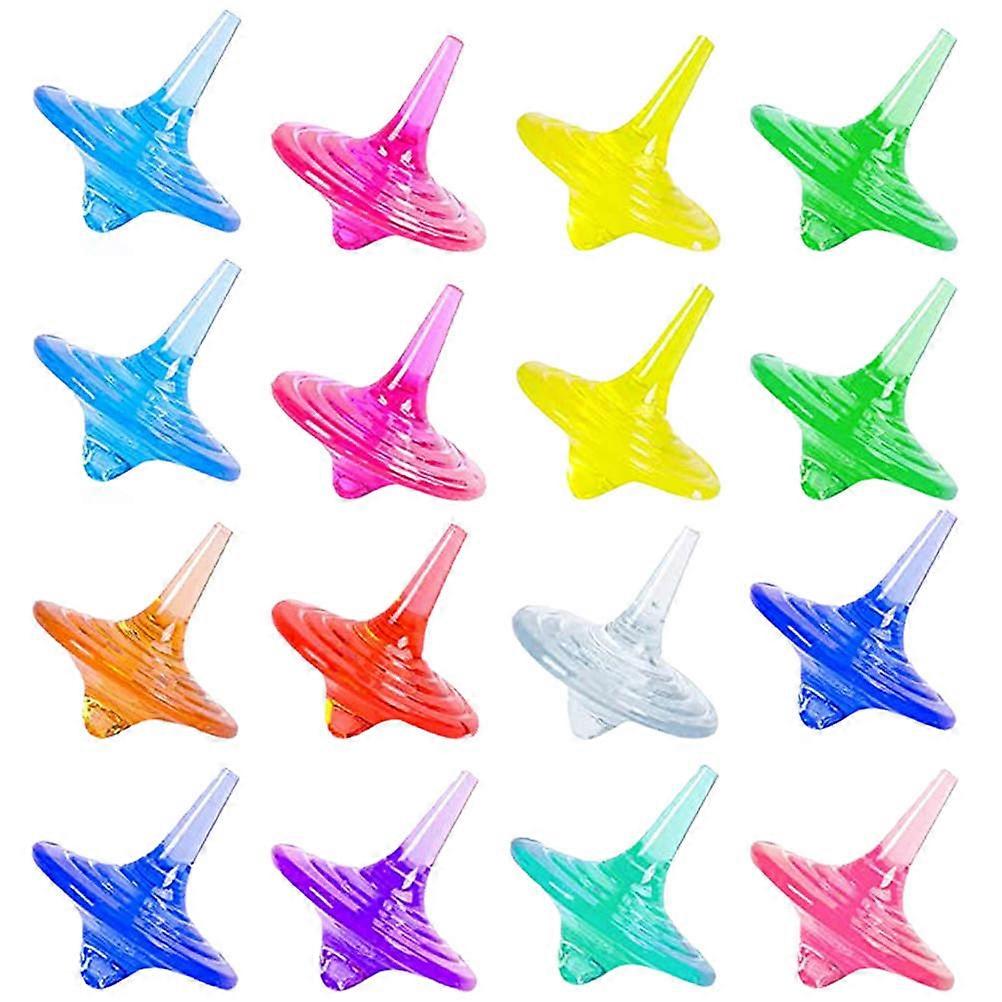 Kids Acrylic Gyro Toys for Playing 20Pcs Colorful Children Rotating Toys