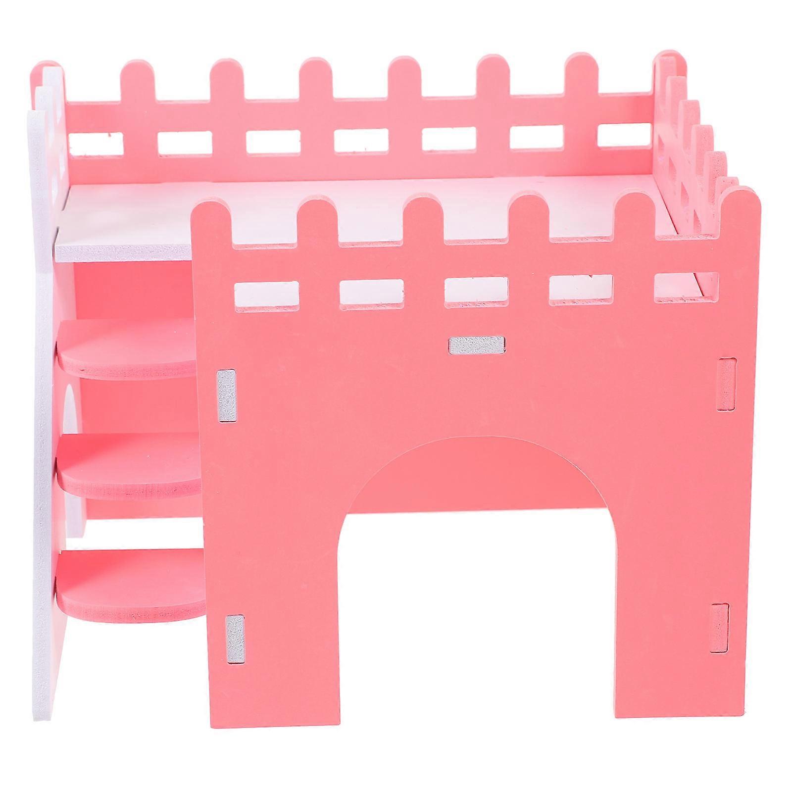 Hamster Hideout House Providing Safe Retreat Watermelon Red PVC