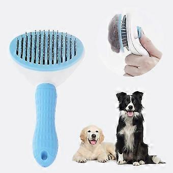 Self-Cleaning Bristle Dog Brush For Small, Medium And Large Dogs, Long And Short Hair