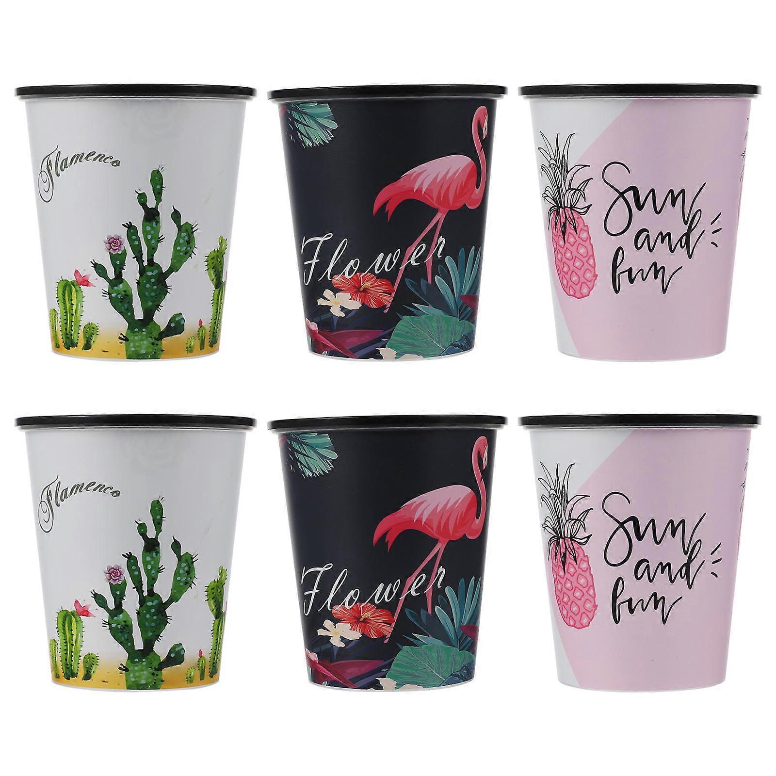 Plastic Flowerpots Creative Flower Pot for Automatic Water Absorption 12Pcs