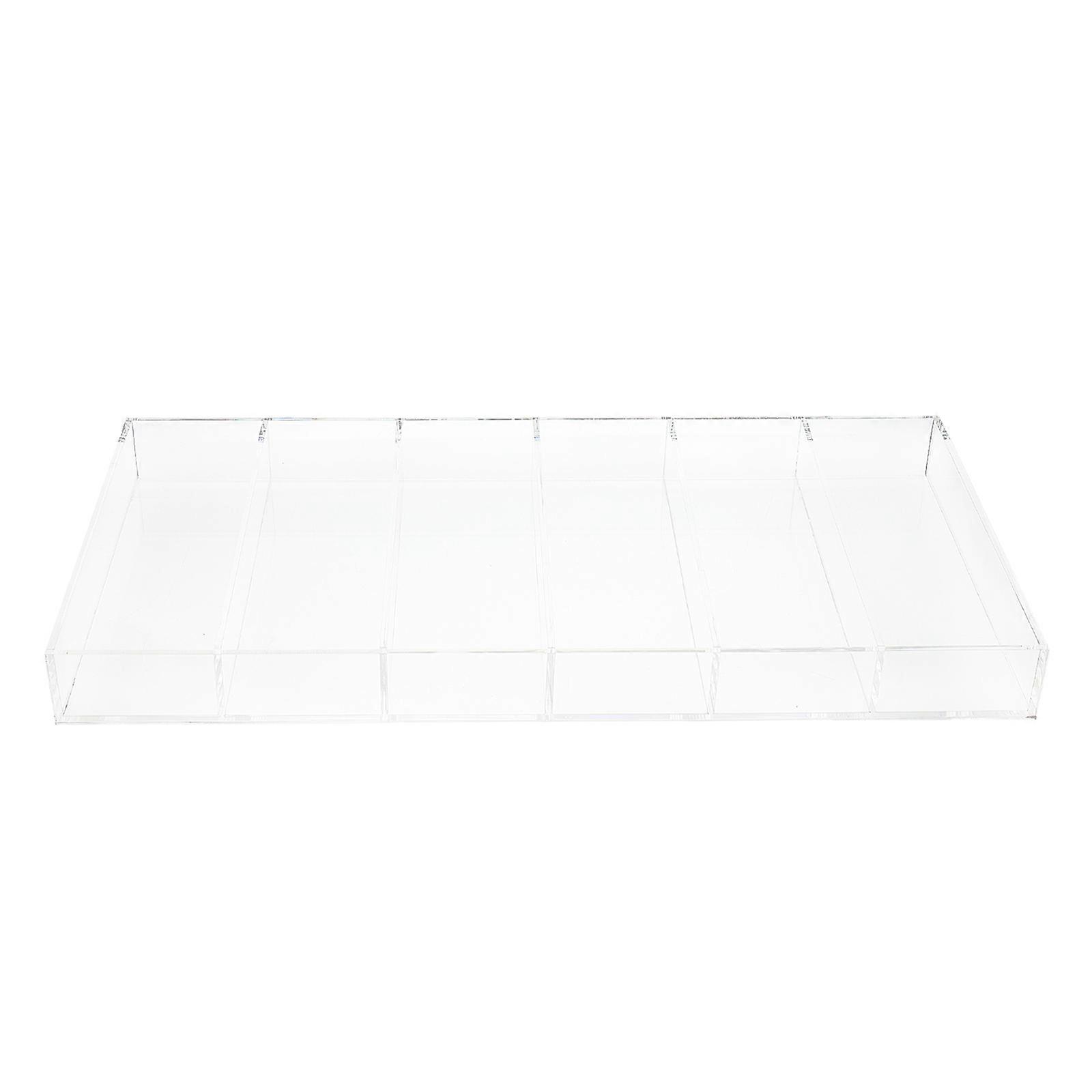 Cosmetics Container Clear Acrylic Organizer for Storage 2Pcs