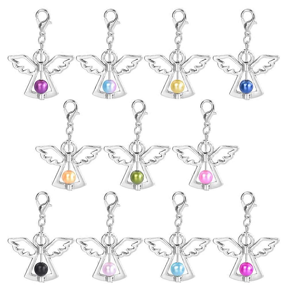 Angel Wing Pendants Lobster Clasp for DIY Lover 60Pcs Set