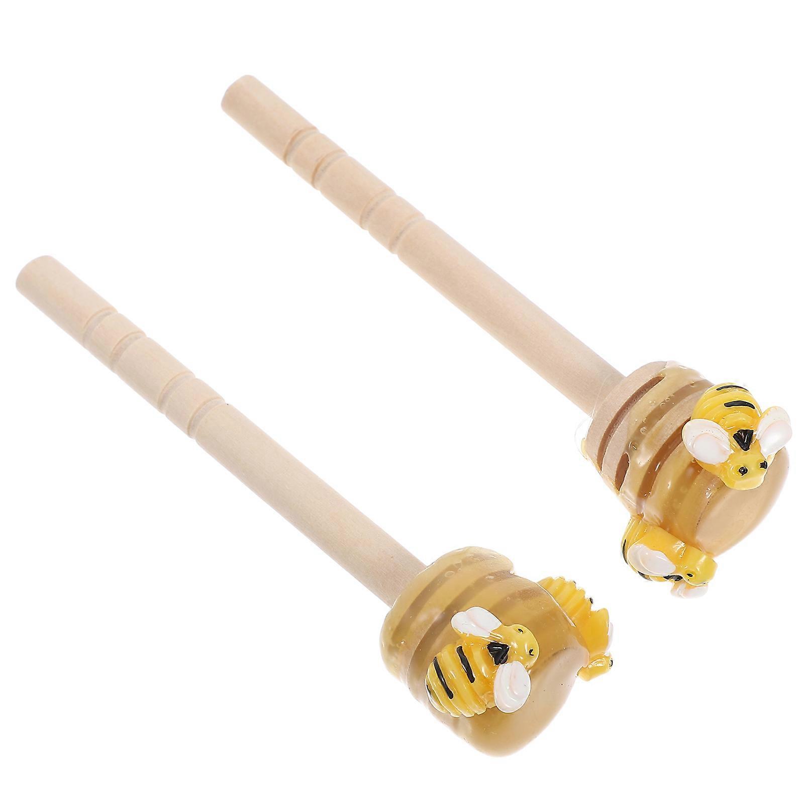 Bee Themed Kitchen Decor Mini Stirring Sticks for Summer Use 4Pcs