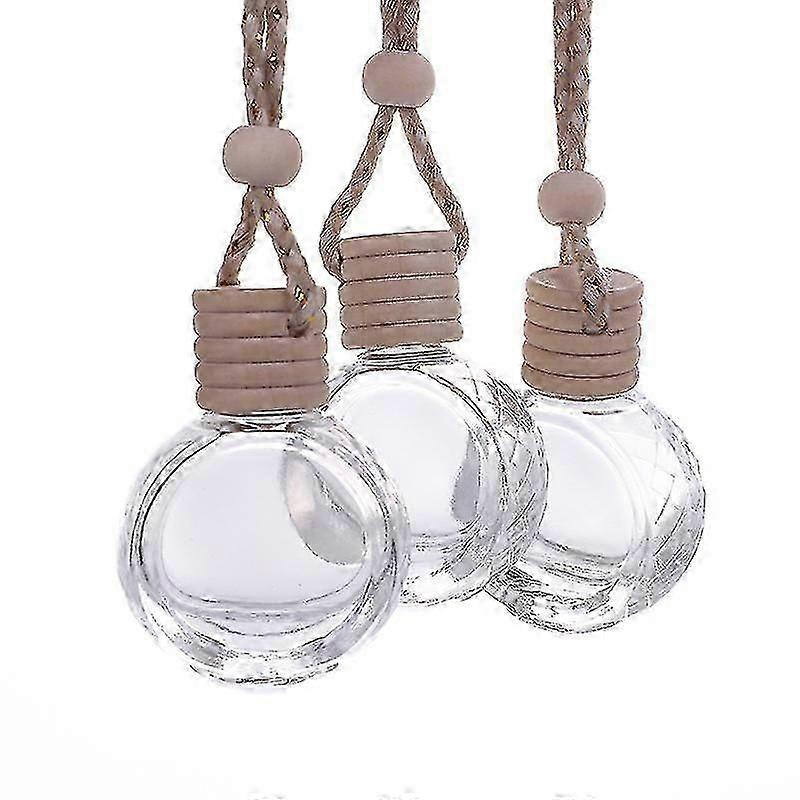 10PCS Car Aromatherapy Essential Oil Diffuser Bottle,Car Air Freshener Bottle Empty Hanging Perfume Bottle Fragrance