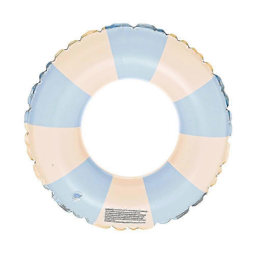 Kids Pool Swim Ring Floats Retro Striped Inflatable Swimming Circle For Pool Party Beginner Swimmer