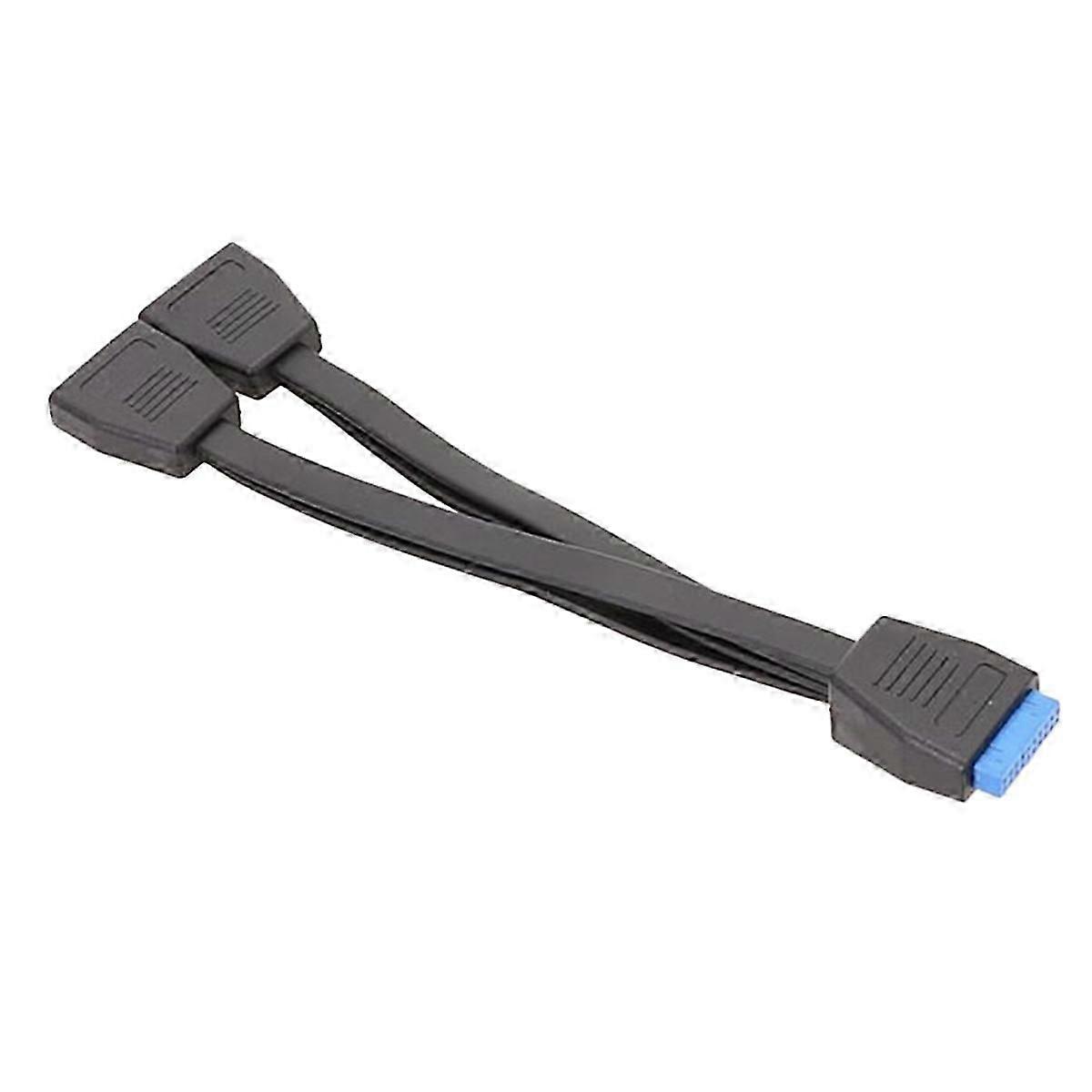 USB 3.0 Header Extension Cable 19/20 Pin 1 to 2 Y Splitter