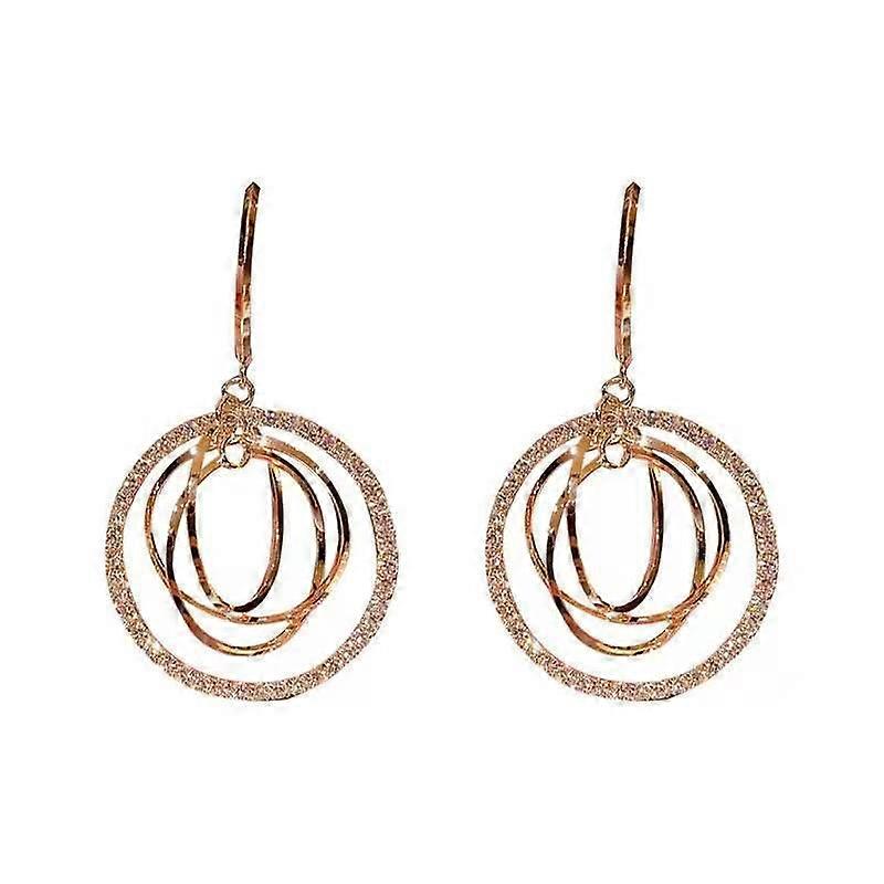 Earrings, Geometric Circle Exaggerated Fashion High-end Design