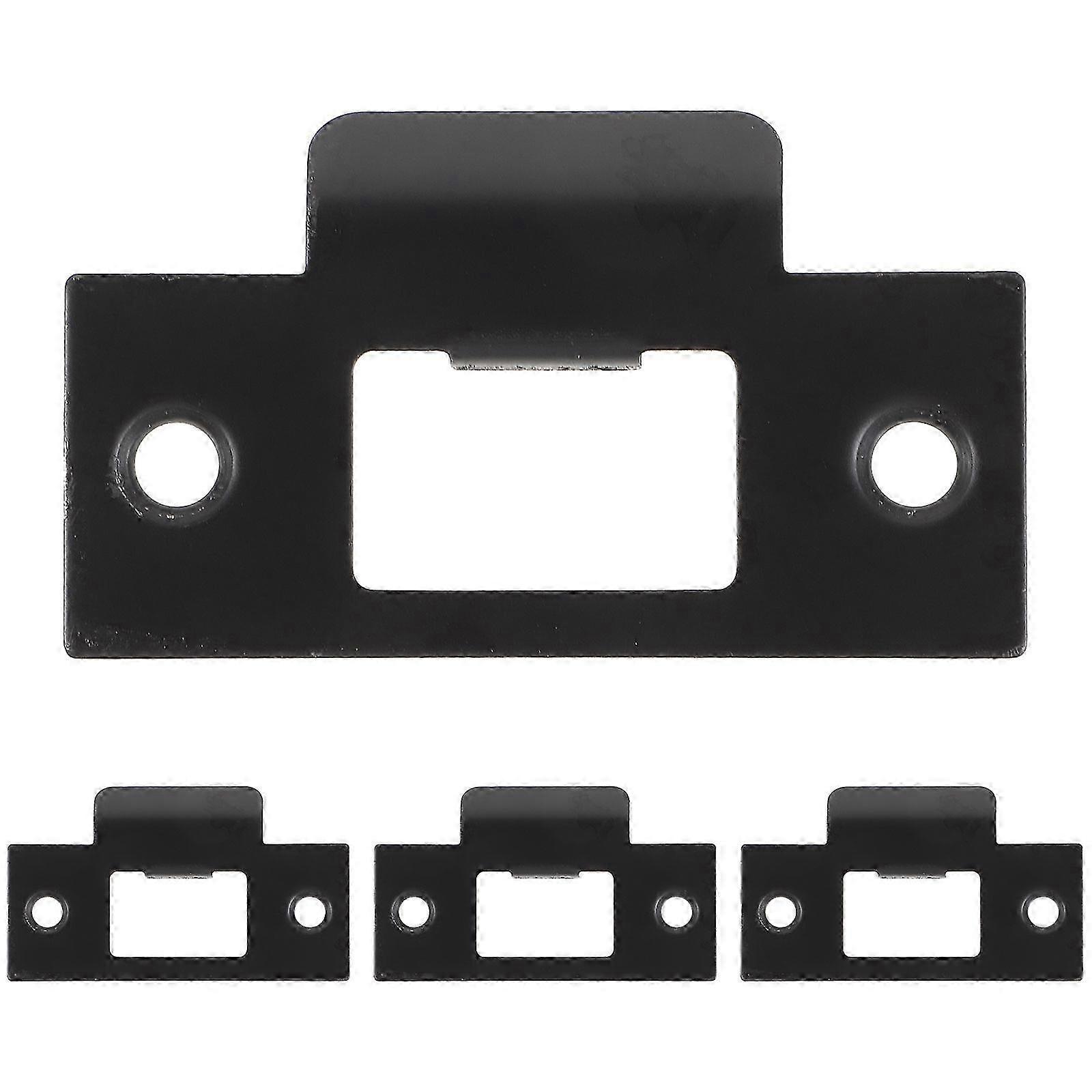 4pcs Deadbolt Strike Plates - Door Latch Reinforcement Plates for Enhanced Security