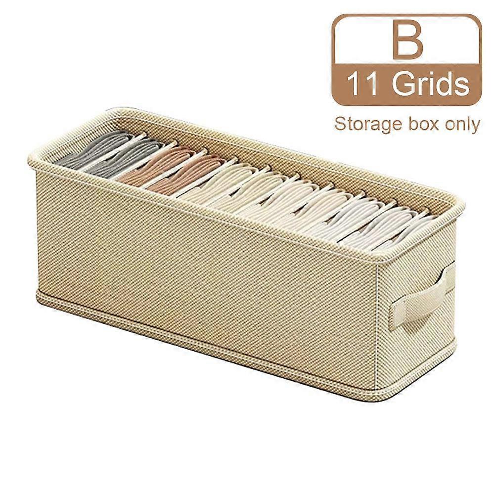 7 Grid Underwear Organizer Storage Box Drawer Divider For Socks Non-Woven Fabric