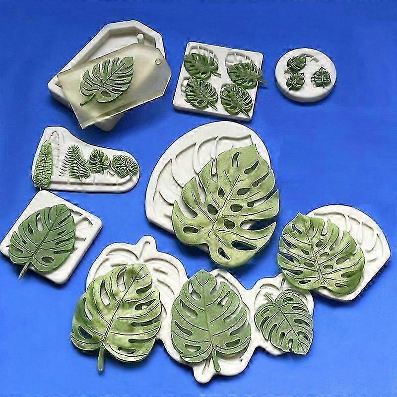 Silicone Mold for Tropical Leaf Design, Single Leaf Shape Fondant Mold for Cake Decorating and Crafting Projects