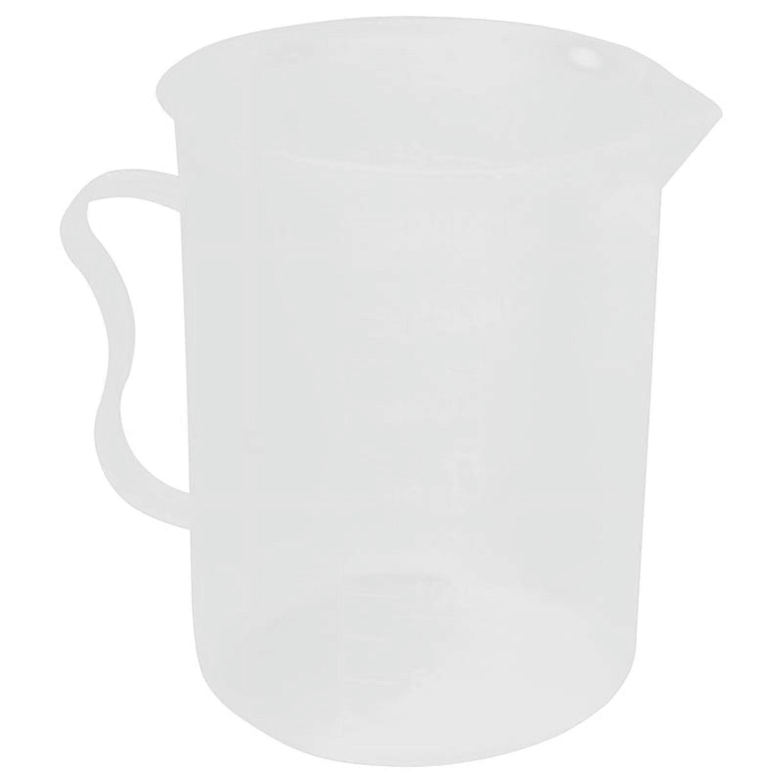 Measuring Jug 250mL Graduated Beaker Clear White Plastic Cup