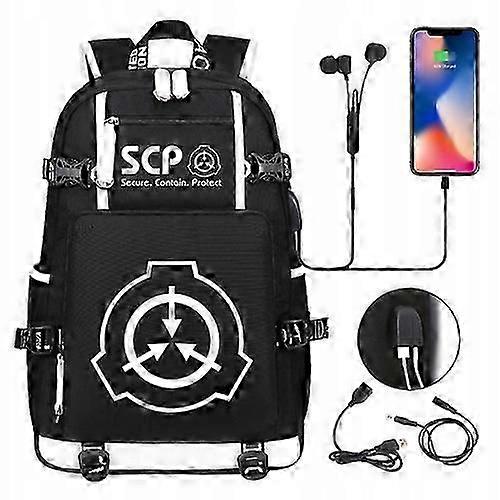 Scp Usb Backpack Large Capacity