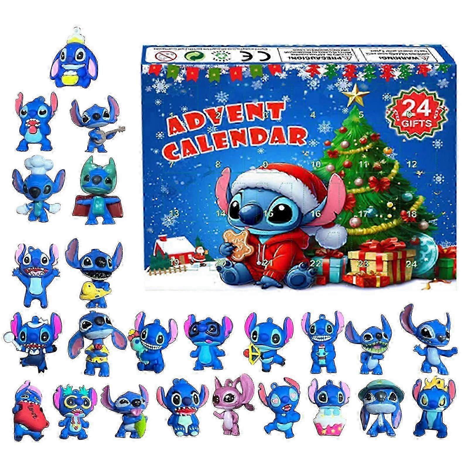 Exquisite 2025 Stitch Lilo & Stitch Christmas Advent Calendar Blind Box 24 Halloween Countdown Anime Blind Box