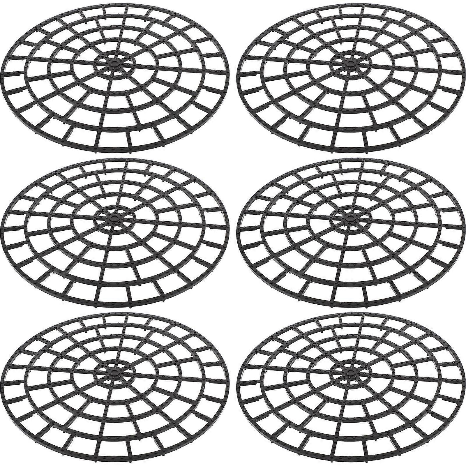 6Pcs Flowerpot Bottom Mat Plastic Reusable Riser for Pots Outdoor Plant Elevator for Pots