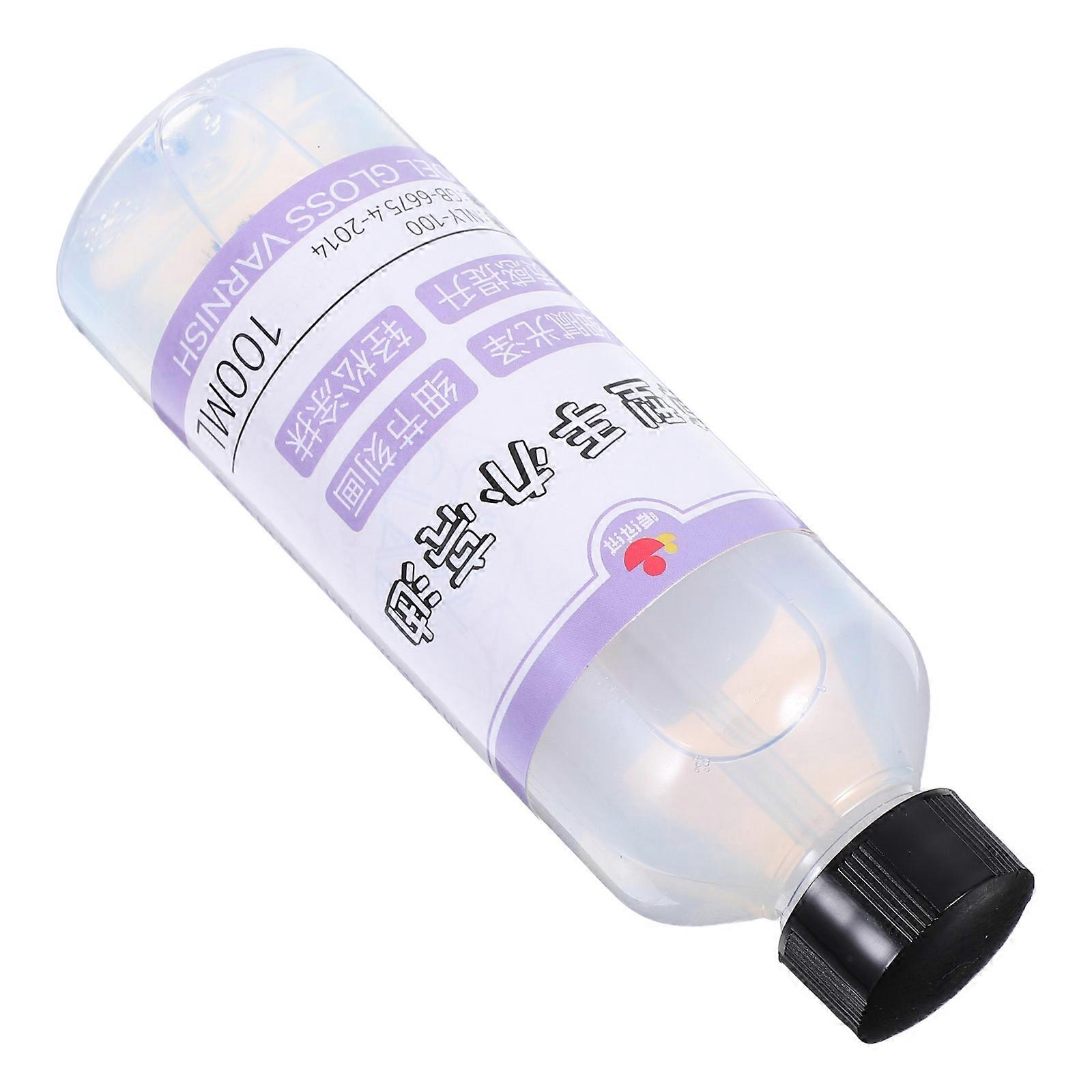 Model Clay Air Dry Gloss Varnish with Brush for Crack Prevention 100ml