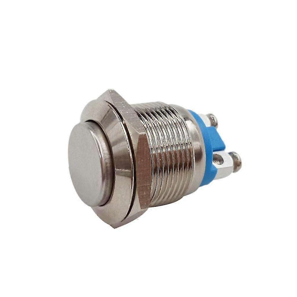 19mm Nickel Plated Brass Waterproof Starter Switch Momentary Push Button