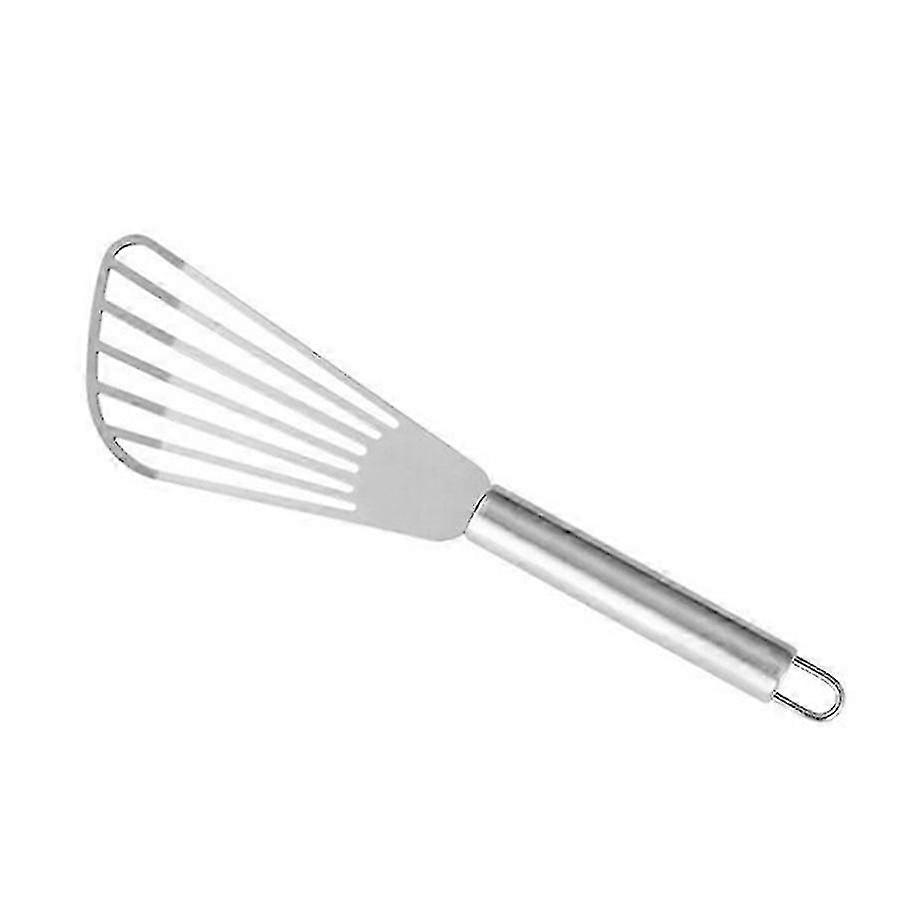 Stainless Steel Beveled-Edge Slotted Turner for Frying and Grilling