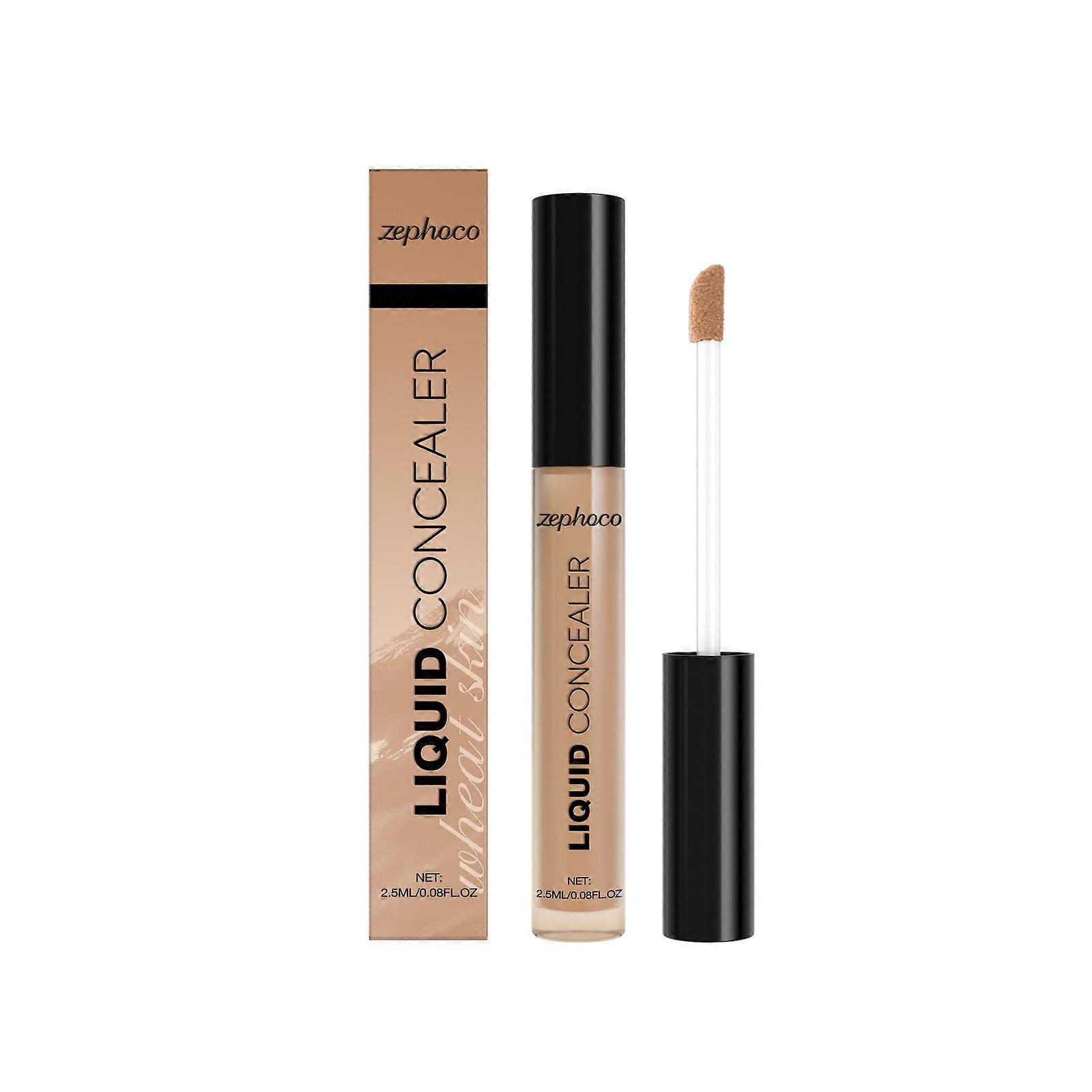 zephoco The Long-Lasting Liquid Concealer, Wheat-Colored Concealer, Is Hydrating And Lightweight, Providing A Natural And Three-Dimensional Makeup Eff
