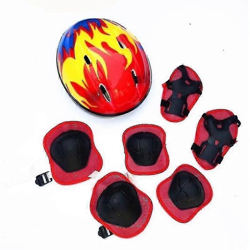 7 delar skydd sätter barnens knäskydd skyddsutrustning