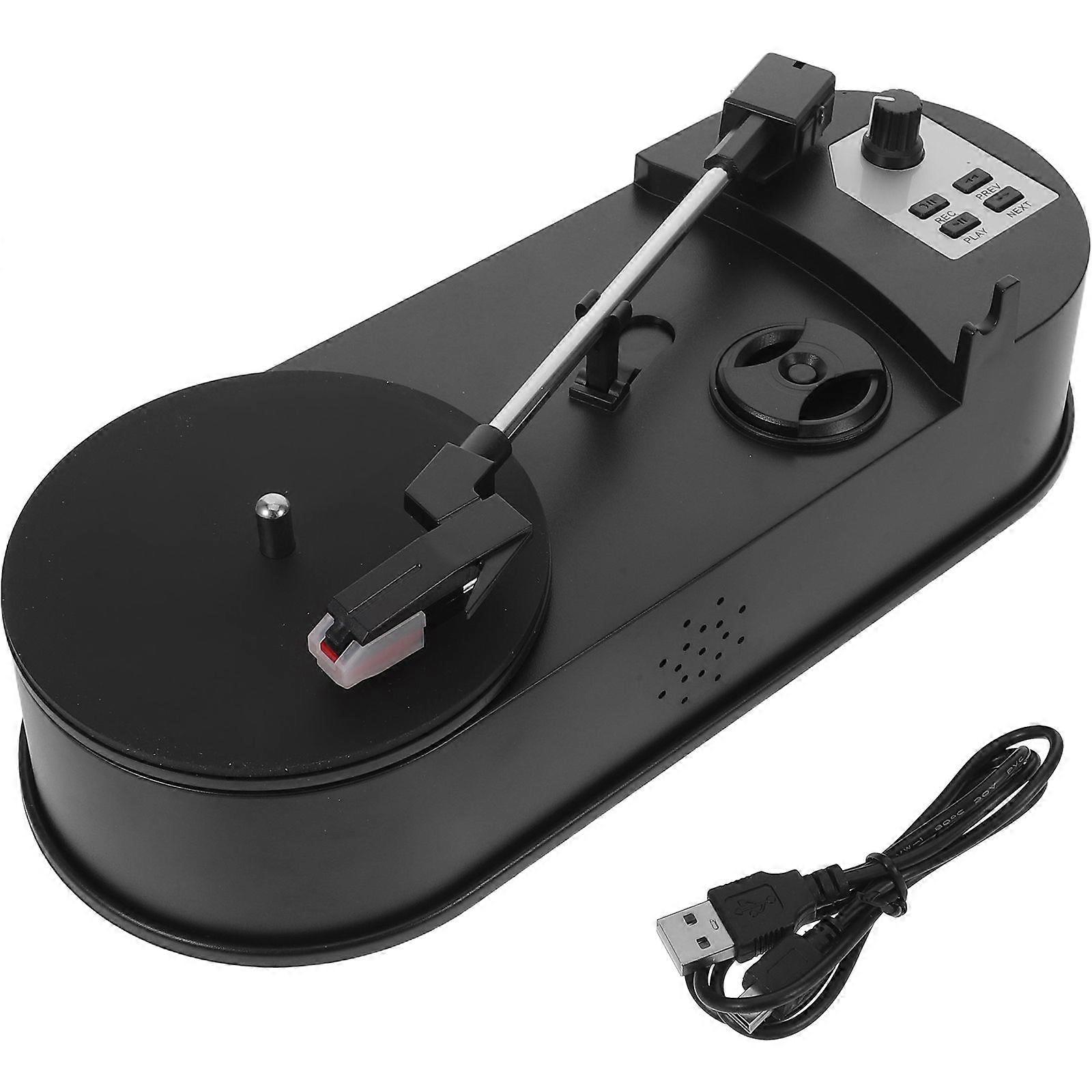 Vinyl Record Player Turntable: Vintage Phonograph With Built-In Speaker - Turntable To Mp3 Conversion For Party Festival