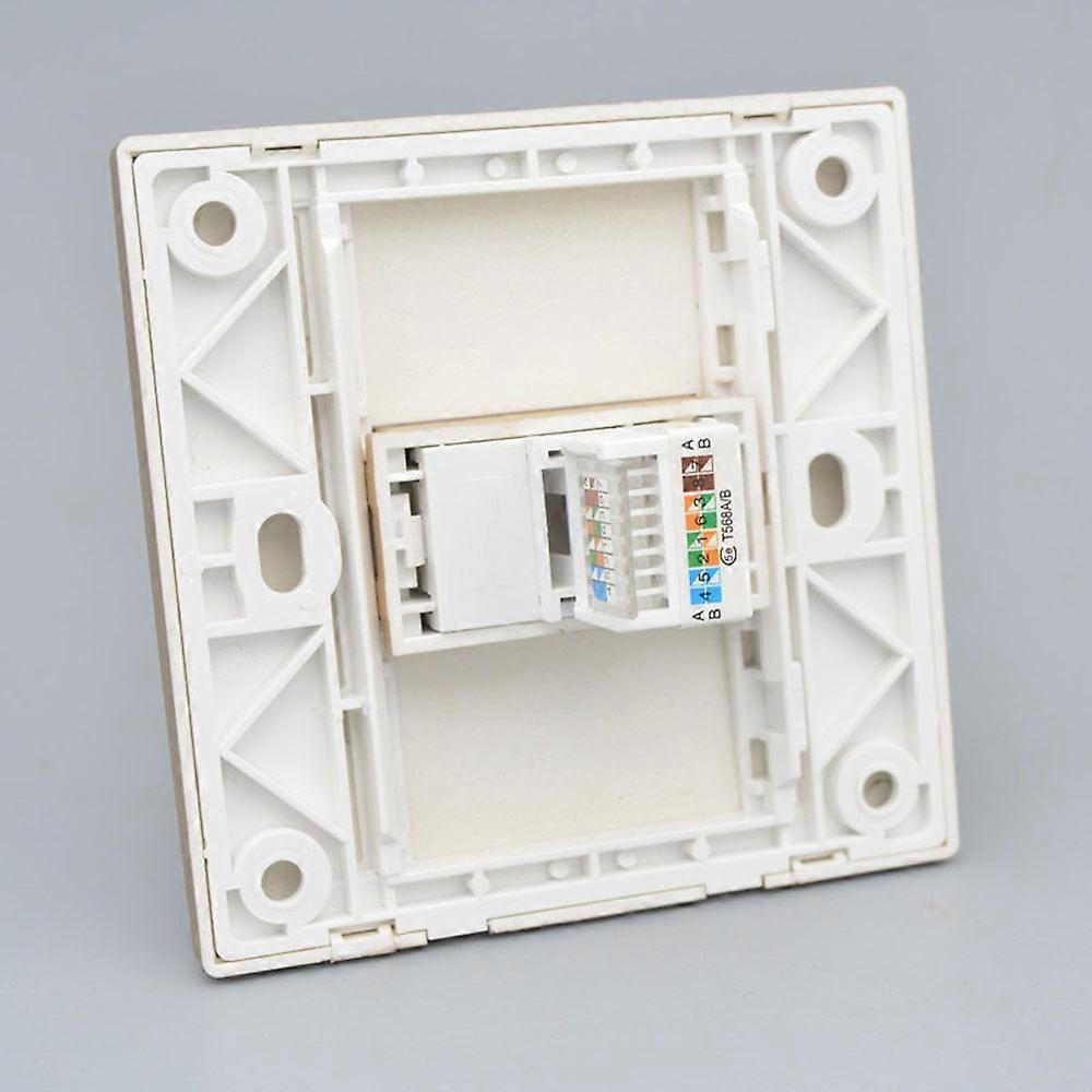 CAT5E Gigabit Network Socket RJ45 Ethernet Cable Faceplate Networking Port Socket 86 Type Cable Installation Outlet Panel