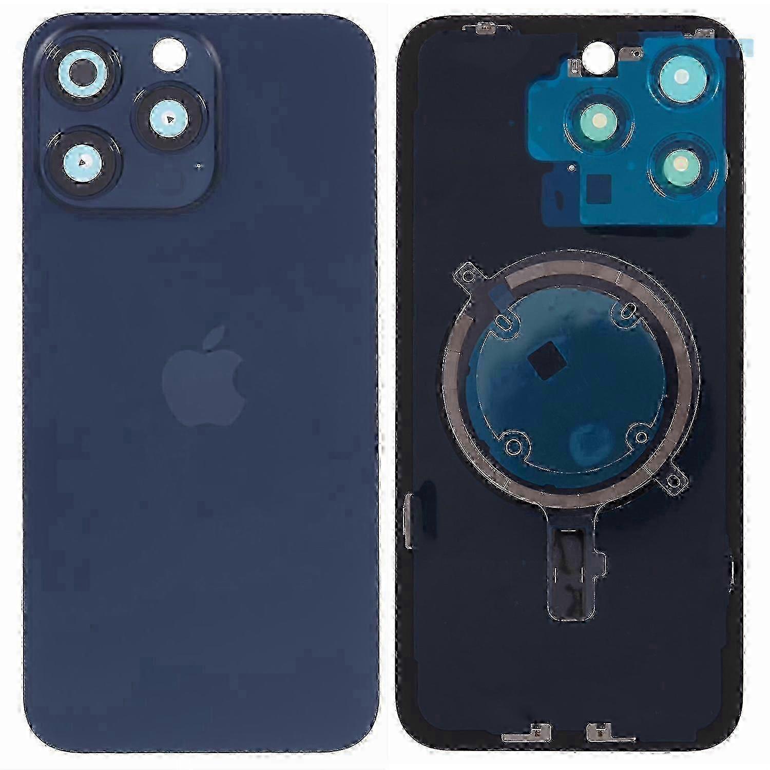 For iPhone 15 Pro Battery Housing with Bracket+Camera Lens Cover Replacement Part