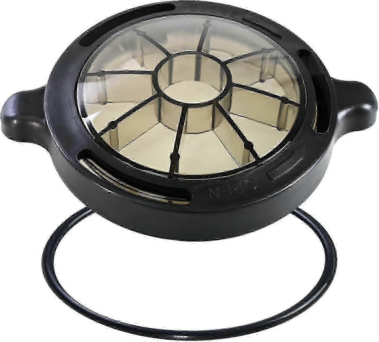 Pump basket lid for Splapool Pureline Deluxe, includes O-ring