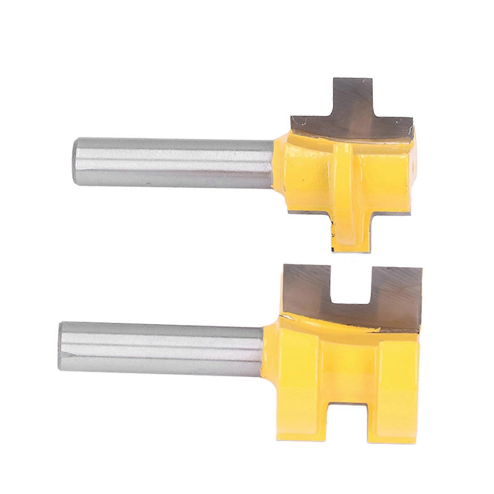 Squares Tooth Tenon Router Bit T Slot Flooring Routers Bits Woodworking Milling Cutter 1‑1/8in Diameter