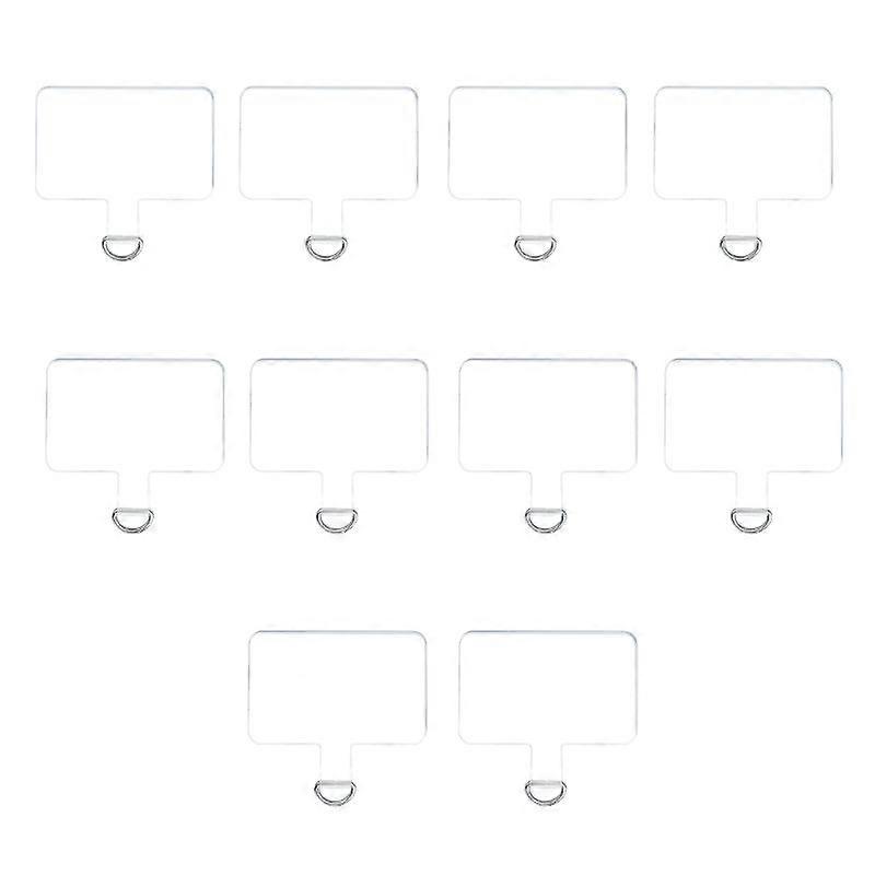 10 قطع شفافة مرنة الهاتف الحبل بطاقة الهاتف المحمول حبل علامات التبويب بقع