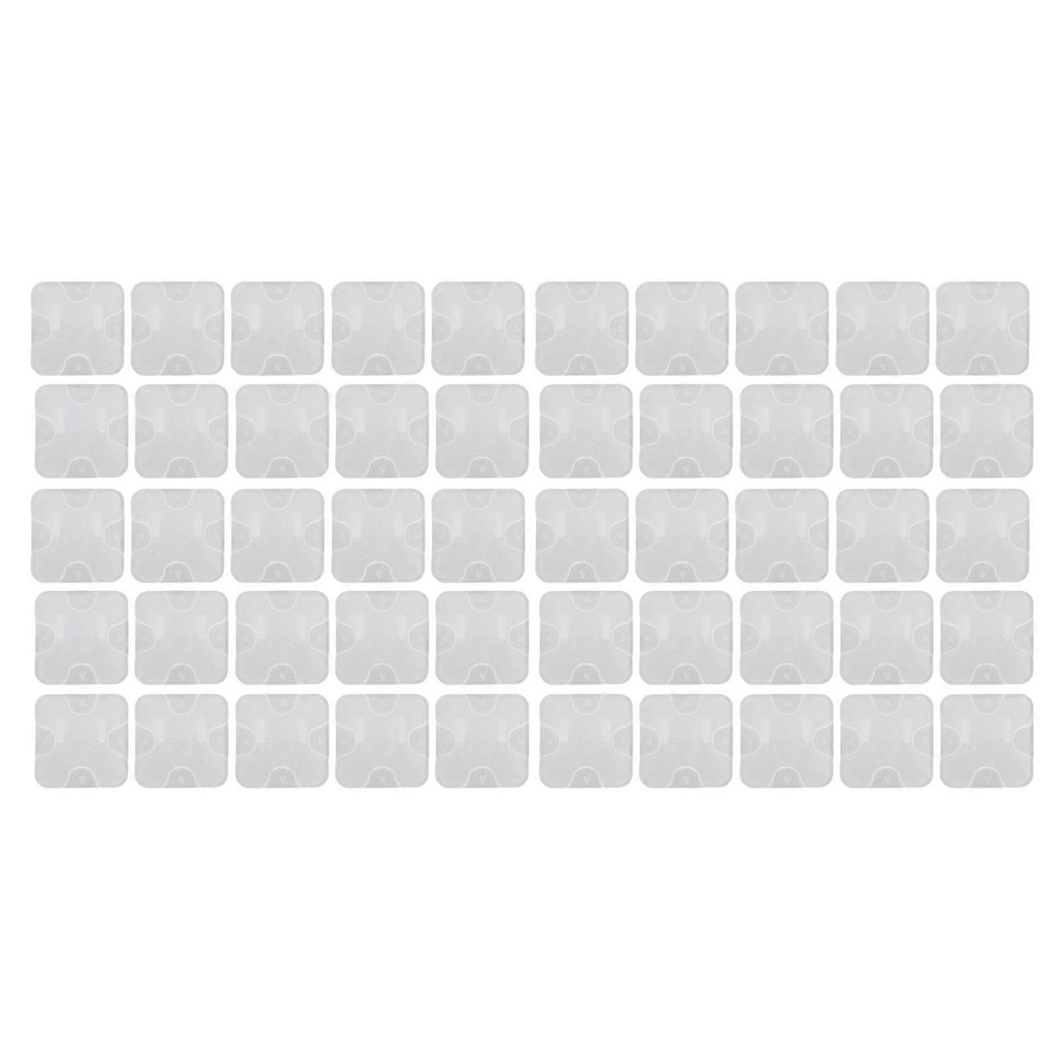 50pcs 2 Prong Child Safety Socket Cover  Security Electrical Protector Safety Cap Transparent