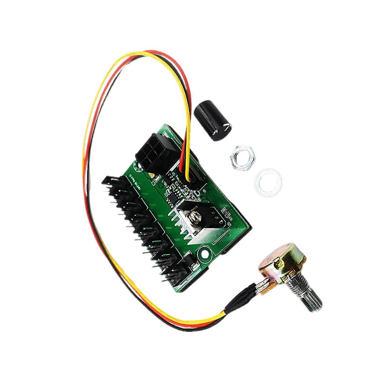 Computer Case Miner Fan 4/8 Channel Fan Adapter Violent Fan Controller Fan Speed Regulating Governor Speed Controller Multicolor