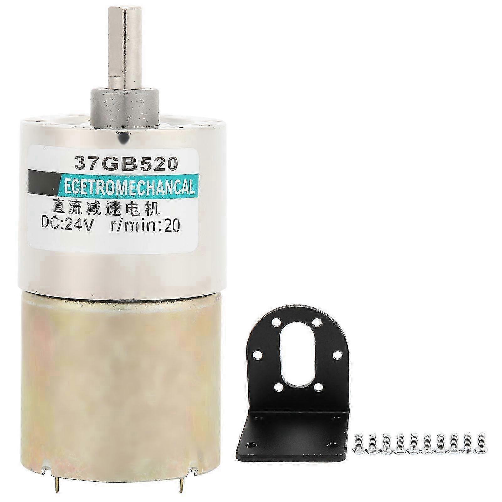 DC Reduction Motor with Bracket CW/CCW Large Torsion for CNC Machine Tool 24V XD?37GB52020rpm/min