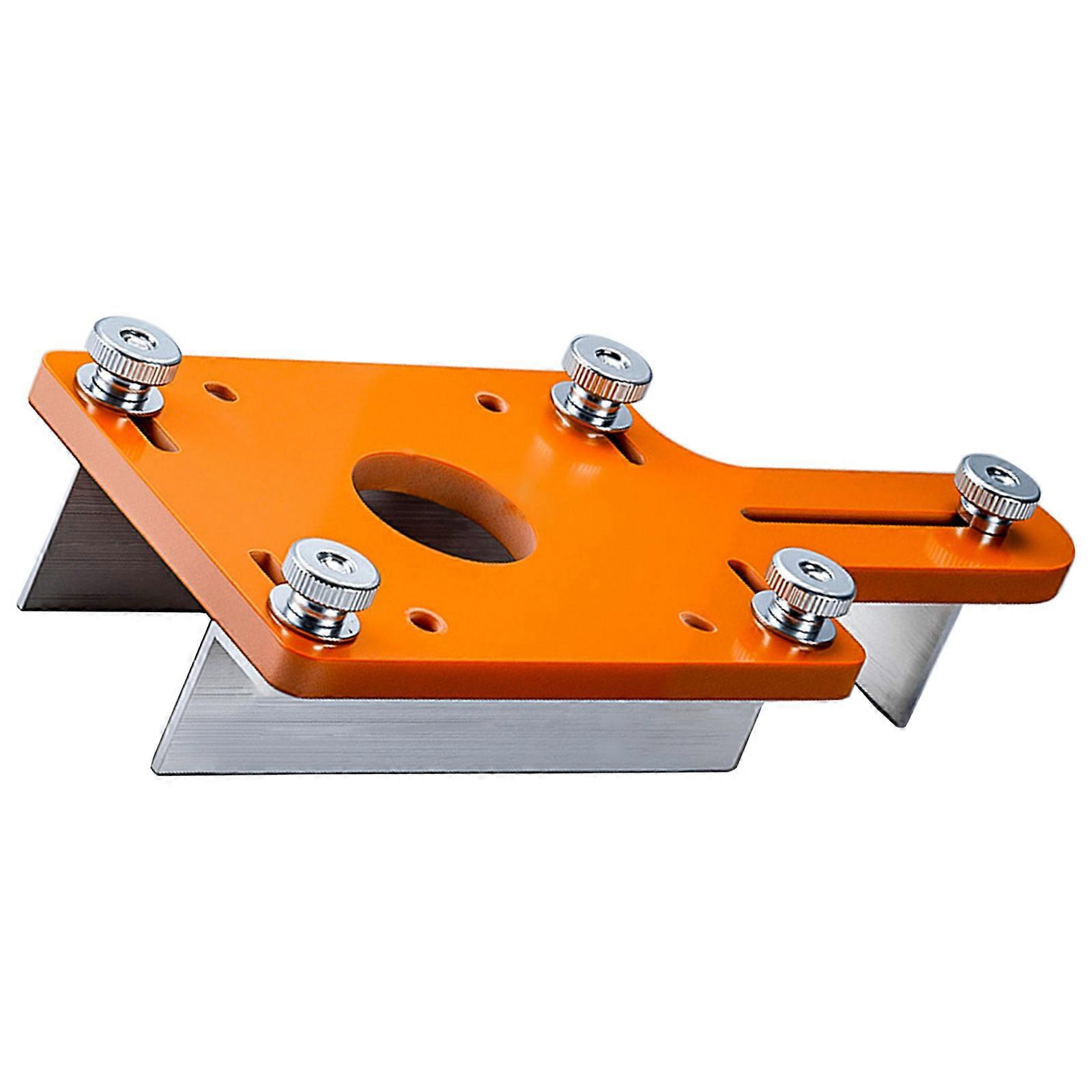 High Precise Aluminum Router Mounting Plate With Positioning Buckle And Adjustable Slotting Bracket For Trimmer Tables Multicolor
