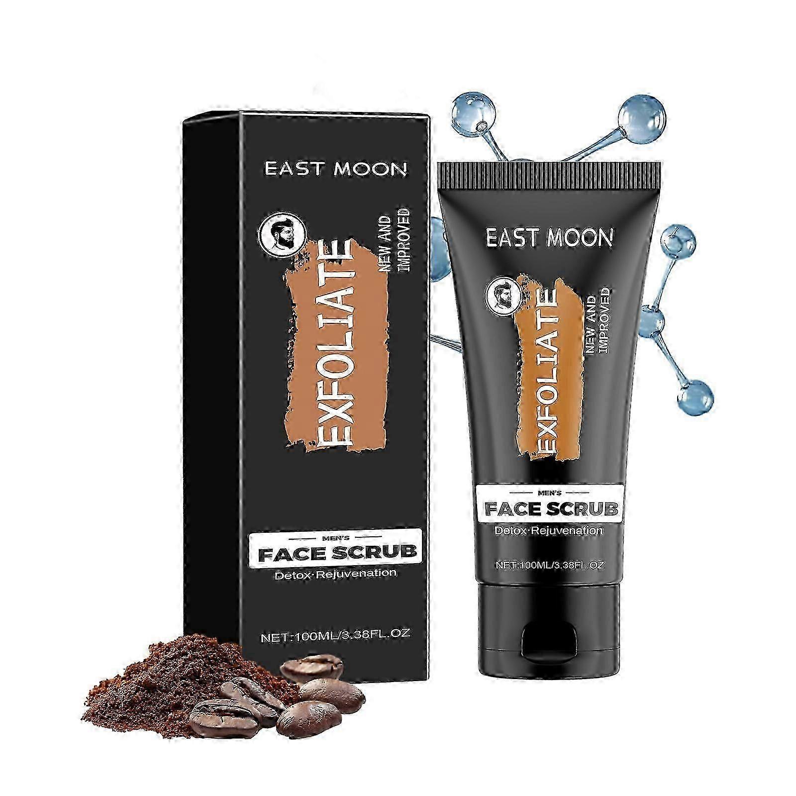 イーストムーンメンズフェイシャルスクラブディープクレンジングスキンさわやかで締め付けのないエクスフォリエーションフェイシャルスクラブ