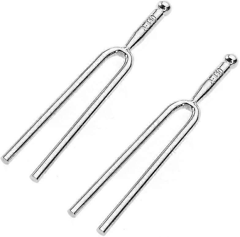 2 Pcs Acier inoxydable Chakra Dialogs Fourches pour Instruments De Musique Violon Guitare Tuner Device Vibration